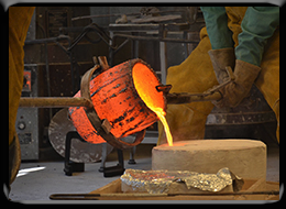 Bronze Sculpture Process Pour